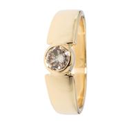 CM Private Diamonds Solitär-Ring, Brillant, Silber 925 vergoldet 17 x Diamant