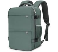 Cmezevi Reiserucksack 24L 40x30x20 cm, Flugzeug Handgepäck Kompatibel Ryanair/EasyJet, 15,6-Zoll Laptop Rucksack, Leichter Kabinenrucksack mit Trolley-Sleeve, für Business, Schule, Reisen - Grün