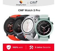 CMF Watch 3 Pro - Smartwatch 1,43 Zoll AMOLED, 13-Tage-Akku, Dual-GPS, Bluetooth-Anrufe mit KI-Geräuschunterdrückung, Herzfrequenz- und Schlafverfolgung Standard Dunkelgrau