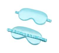 Cmis Kbei Damen Seide Nachbildung Augenmaske Tragbare Reisenaugenband Schlummerband Augenband Augenmaske Schlafmaske Nachtlidschatten (hellgrün, 1Stk.)