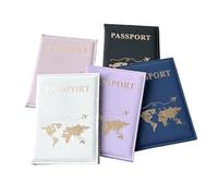 Cmis Kbei Karte Passport Cover Benutzerdefinierte Name Passport Halter Reise Brieftasche Abdeckungen für Pässe Goldene Buchstaben Passeport Personnalisé, Kein Name Lila, Einheitsgröße, Kein Name Lila,