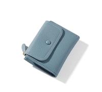 Cmis Kbei Kleine Geldbörse aus PU-Leder für Damen, Mini-Geldbörse für Damen, Münzgeldbörse, Mädchen, Marken-Designer-Geldbörse für Damen, blau, Einheitsgröße