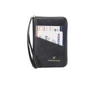 Cmis Kbei Retro Reisepasstasche für Damen und Herren RFID Modische Reisepasshülle Multifunktional PU Leder Reisepass Clip Reisezubehör, Hz726-Grau, Einheitsgröße