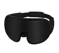 Cmis Kbei Schlafmaske 3D Block Schlafmaske für Damen und Herren mit verstellbarem Gurt weich bequeme, reisende, Lidschatten, schwarz, 1 Stück
