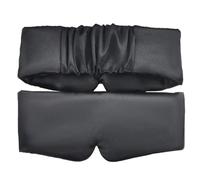 Cmis Kbei Schlafmaske aus Seidensatin, bequeme Schlafmaske, Augenmaske, Augenschutz, Entspannung, vergrößerte Augenklappe, für Damen und Herren, Schlaf, Gesundheit (Schwarz, 2 Stück)