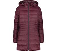 CMP Steppmantel Reißverschluss,Reißverschluss-Tasche Damen, rot, 38 burgundy
