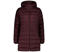 Steppmantel CMP "WOMAN PARKA ZIP HOOD", Damen, Gr. 48, braun (schwarz berry), Obermaterial: 55% Nylon, 45% Polyester. Futter: 100% Polyester. Wattierung: 100% Polyester, Mäntel Steppmantel, mit abnehm
