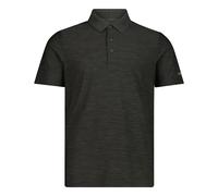 CMP Herren Melange Polo T-Shirt (Größe M, schwarz)