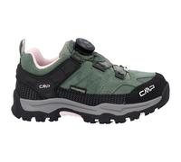 CMP - Kid's Kiruna Low Fitgo Trekking Shoes WP - Multisportschuhe, Gr. 28, schwarz (GreenTea/SoftPink)