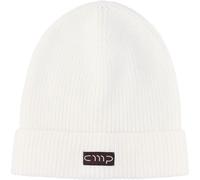 CMP Campagnolo Strickmütze A125 mit Logo – Unisex, Einheitsgröße, weiß (Ivory)
