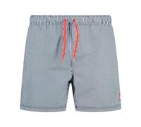 CMP - Beach Shorts Stripes - Badehose, Gr. S 46, grau (Navy/Bianco)
