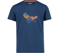 CMP Boys Funktions Kinder T-Shirts blau Größe 116 Trekking Elastisch