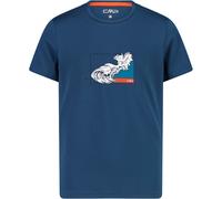 CMP Boys Funktions Kinder T-Shirts blau Größe 116 Trekking Elastisch