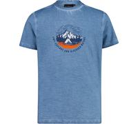 CMP Boys Print Kinder T-Shirts blau Größe 110 Lifestyle Hautfreundlich