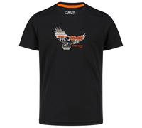 CMP - Boy's T-Shirt Piquet - Funktionsshirt, Gr. 116, schwarz (Antracite/Orange)