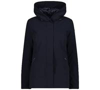CMP, COAT ZIP HOOD, 33K3556, Basic Black, D40, Woman