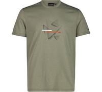 CMP Cotton Print Herren T-Shirts beige Größe 3XL Trekking Geruchsneutralisierend