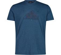 CMP Cotton Print Herren T-Shirts blau Größe 3XL Trekking Geruchsneutralisierend