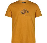 CMP Cotton Print Herren T-Shirts braun Größe XXL Trekking Geruchsneutralisierend