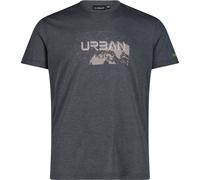 CMP Cotton Print Herren T-Shirts grau Größe L Trekking Geruchsneutralisierend