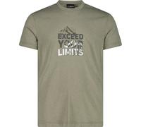 CMP Cotton Print Herren T-Shirts oliv Größe 3XL Trekking Geruchsneutralisierend
