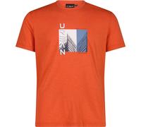 CMP Cotton Print Herren T-Shirts orange Größe S Trekking Geruchsneutralisierend