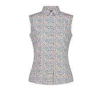 CMP Damen Ärmelloses Bluse mit Blumenmuster, B.Co-Acqua-Campari, L
