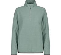 CMP Damen Fleecepullover Half Zip Second-Layer-Rollkragenpullover, Farbe:Grün, Artikel:-E435 Jade Mel., Größe:46