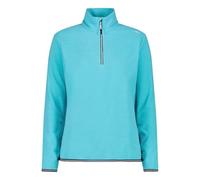 CMP Damen Fleecepullover Half Zip Second-Layer-Rollkragenpullover, Farbe:Himmelblau, Artikel:-L208 topazio Mel., Größe:36