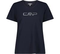 Funktionsshirt CMP "WOMAN CO T-SHIRT", Damen, Gr. 46, b. blau, ghia, Single Jersey, Obermaterial: 100% Polyester, normal, Rundhals, eingesetzt eingefasste Kante, Shirts Funktionsshirt, Kurzarm, mit Ru