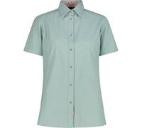 CMP - Women's Shirt Stretch Cotton - Bluse, Gr. 3XL 48, grau/türkis (Jade)
