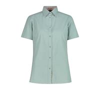 CMP - Women's Shirt Stretch Cotton - Bluse, Gr. XS 36, grau/türkis (Jade)