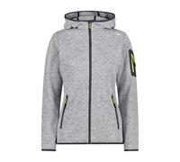 CMP Damen Jacke Knitted Melange Hoody 3H19826-20UM 36 Grey-Limone
