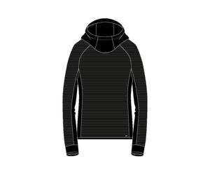 CMP Damen Kapuzenpullover Woman Fix Hood Sweat 33G0576-U901 40 Nero