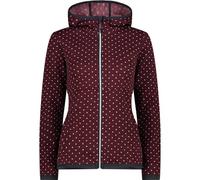 CMP Damen Kapuzensweat WOMAN JACKET FIX HOOD (33H1966) 36 BURGUNDY-BIANCO