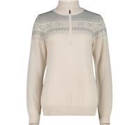CMP Woman Fleece Sweat Knitted bianco (A001) 48