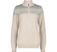 CMP Woman Fleece Sweat Knitted bianco (A001) 40