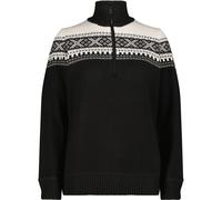 CMP Damen Knitted WP Pullover (Größe XS, schwarz)