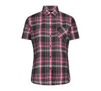 CMP Damen Kurzarm Hemd Woman Shirt 33S5636-66ZN 36 Antracite-Pink Fluo-Plum