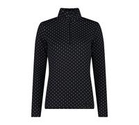CMP Damen Langarmshirt Woman Printed Sweat 34L4306-20ZS 34 Nero-Bianco