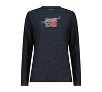 CMP Damen Langarmshirt Woman T-Shirt 33N2226-49UU 46 Nero Mel.