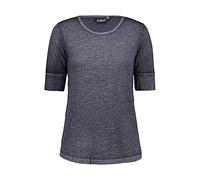CMP Damen Maglia Sportswear a mezze Maniche in Cotone Burn Out Jersey T-Shirt, Marineblau, 48