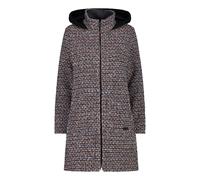 CMP Damen Mantel Woman Coat Fix Hood 32M1636-42UM 42 Red Wine-Nero