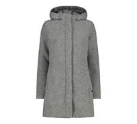 CMP Damen Mantel Woman Coat Fix Hood 32M2286-U510 34 Grey Mel.