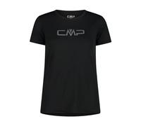 CMP Funktions Print Damen T-Shirts schwarz Größe L Trekking Geruchsneutralisierend