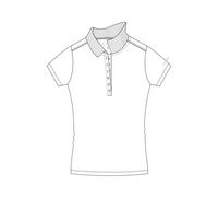 CMP Woman Polo bianco-grey (01XN) 36