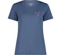CMP Damen Print T-Shirt (Größe XL, blau)