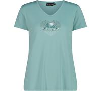 CMP Damen Print T-Shirt (Größe XL, tuerkis)