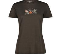 CMP Damen Print T-Shirt (Größe XS, grau)