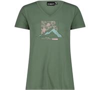 CMP Damen Print T-Shirt, salvia, XL